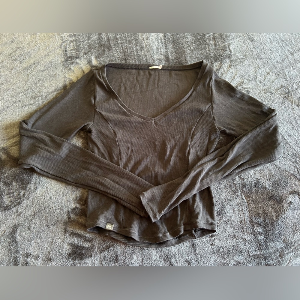 Oner Active Mellow Mid Ribbed V-Neck Size Small
